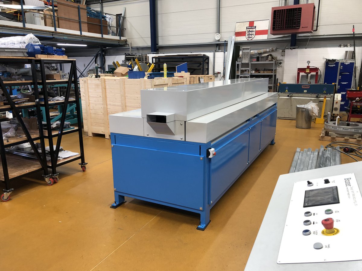boxer_design's tweet photo. Top Hat by name, top hat by nature! This distinct rollformer on the @boxer_design shop floor is one of a range of rollforming machines we produce on site. Info? email sales@boxer-design.co.uk
#lockformer #lockforming #sheetmetal #forming #industrialmachinery #mfg https://t.co/dbPikiSVCu