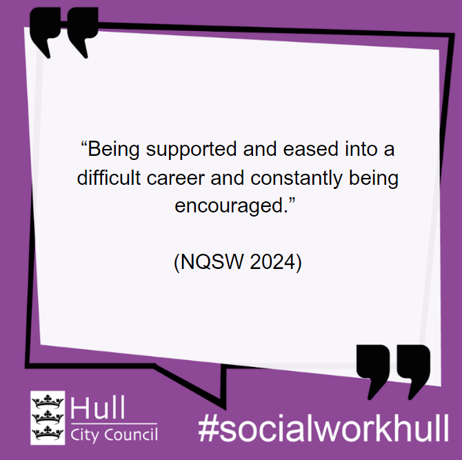 We asked our Newly Qualified Social Workers:

'What has been the best part of being an ASYE in Hull?'

This is what they told us...

#NQSW2024 #HullSocialWorkAcademy #HullCC #Celebration #Success