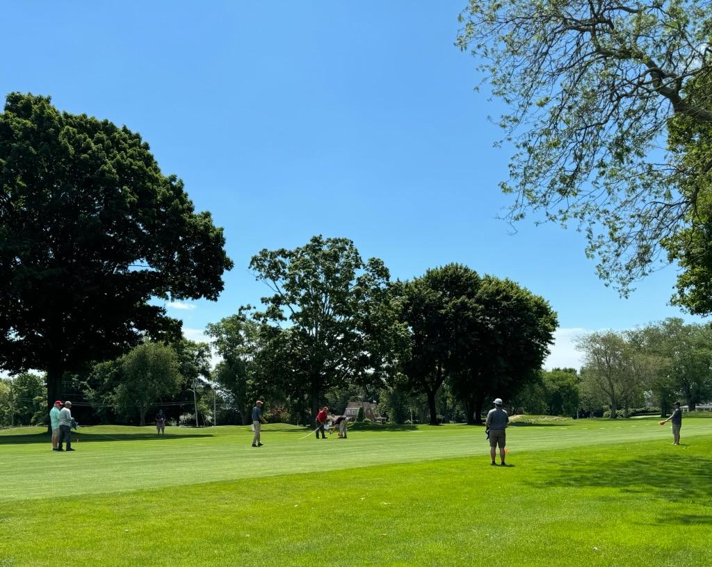 Laying out heads with Jim White  <a href="/Warwick_CC/">Warwick Country Club</a> <a href="/RainBirdGolf/">RainBirdGolf</a> <a href="/NGTRainBird/">Northeast Nursery Golf Irrigation</a>