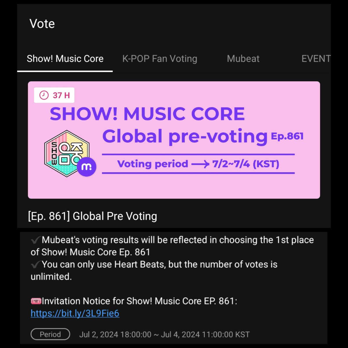 leeyeongjoo19's tweet photo. REVELUVs! 🩷💛🩵💚💜
Pre-Voting for SHOW! MUSIC CORE has opened tonight 💗

Go to the Mubeat App and vote for Cosmic 💫
https://t.co/PC3jmDYs5y

#레드벨벳 #RedVelvet
#코스믹 #Cosmic
#RedVelvet_Cosmic
#ShowMusicCore #MuCore #쇼음악중심 https://t.co/cVWyzMt0Jp