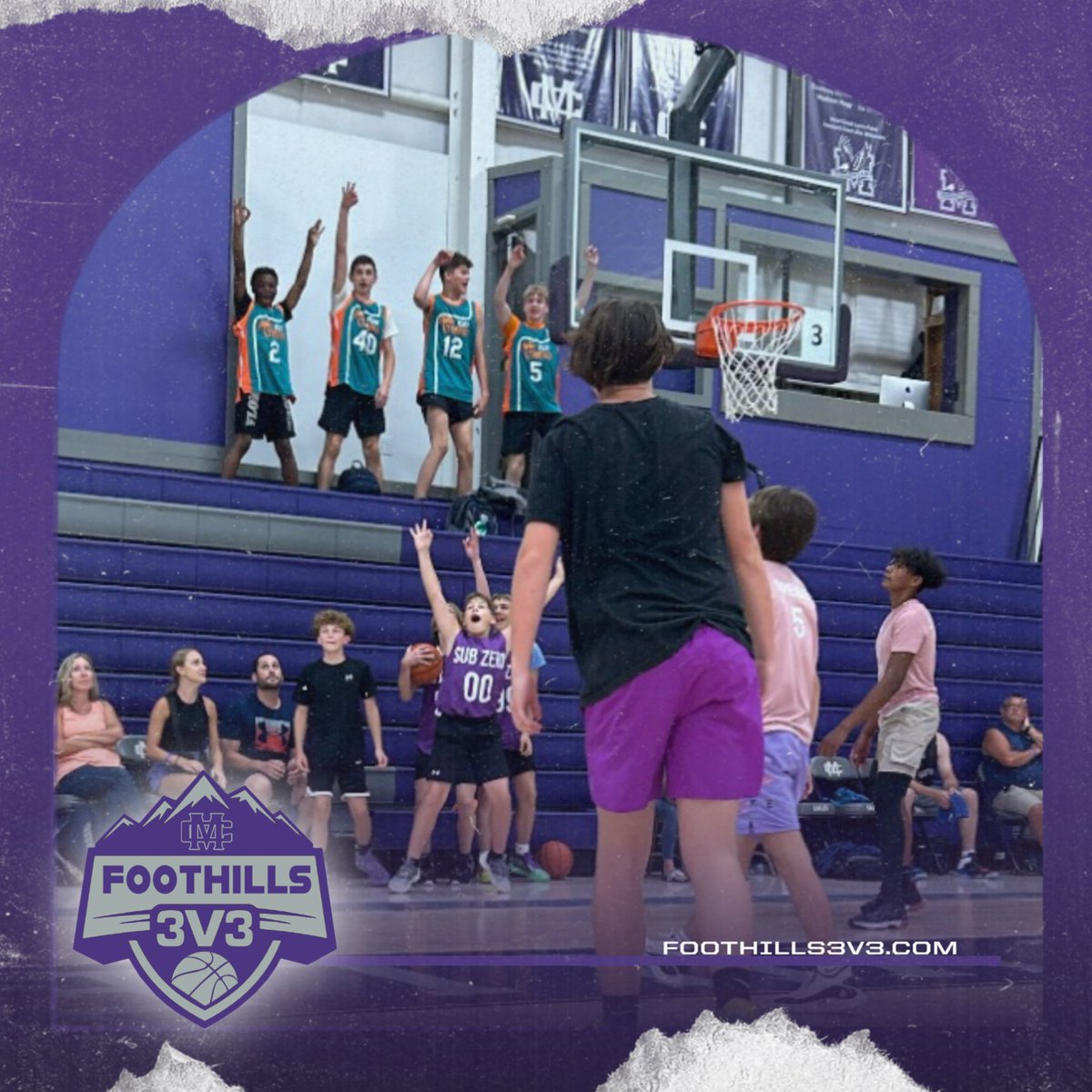 🏀 Foothills 3v3 🏀

🔥 Date: July 27, 2024
🔥 Location: Maryville, TN
🔥 Time: All Day
🔥 Games: 4 Game Guarantee
🔥 Low Team Cost: $100

Boys/Girls Divisions: 8U, 10U, 12U, 14U, 16U, 18U, &amp; Adult

Register Deadline is July 22nd:  Foothills3v3.com