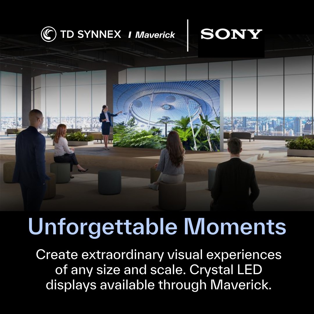 Maverick are now able to offer <a href="/Sony/">Sony</a> Crystal LED displays for any scale project. ✨
➡️Contact us today to get more info and for a demo.
#digitalsignage #LEDdisplay #sonydisplay