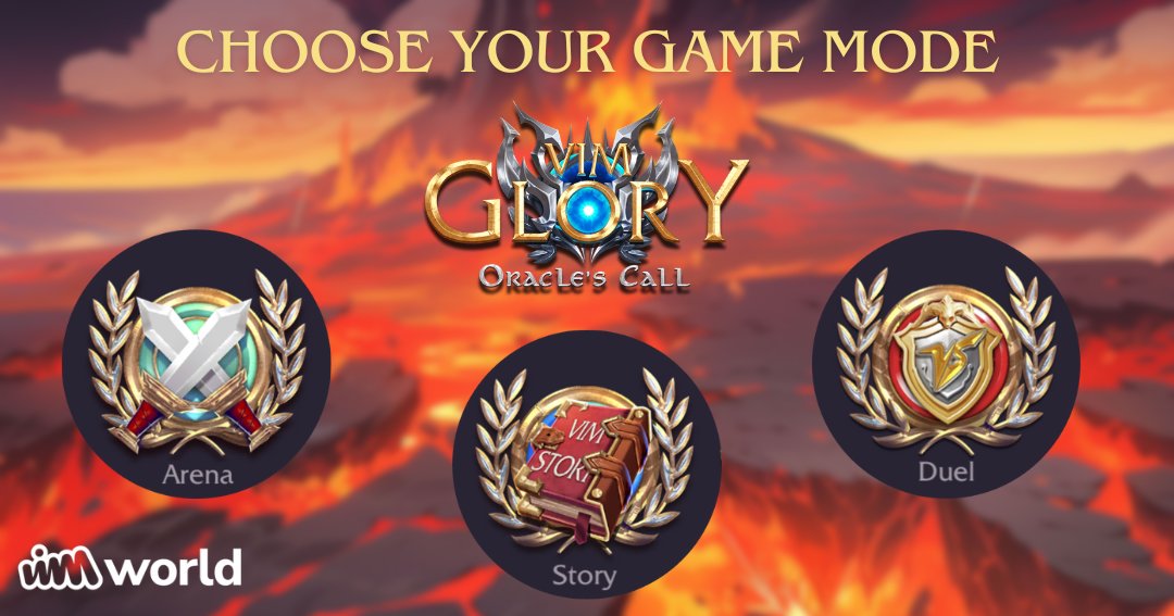 VIMglory: Oracle's Call offers three explosive game modes!

Story: #VIMglory’s signature single-player experience. Take your VIMs on the adventure of a lifetime, boost their stats and earn rewards 🪙

Arena: Battle against everyone else’s best decks in 3v3, 5v5, and 10v10 modes