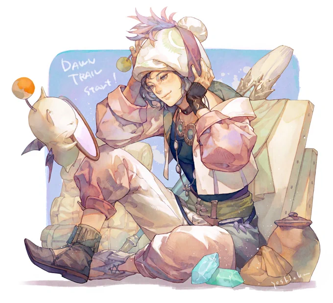黄金のレガシー正式サービス開始おめでとうございます!ピクトマンサーたのしい! (14ファンアート)