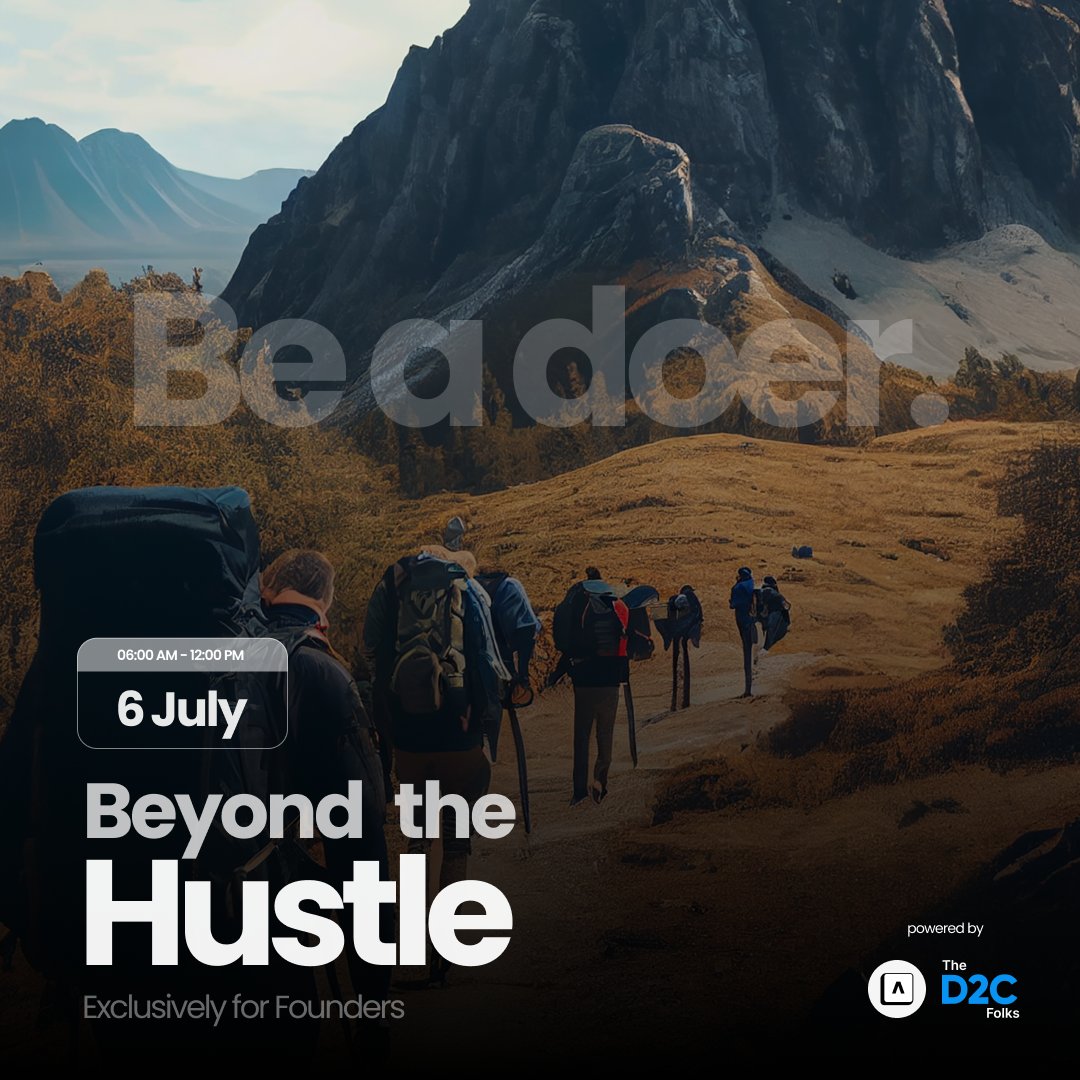shivangkhungar's tweet photo. "Screw it, let's do it" ~ Richard Branson
Most founders I know work around 60 hours a week, so it's crucial to take a step back, recharge, and connect with nature.
#FoundersTrek #Entrepreneurship #Networking #NatureLovers #WorkLifeBalance #Adoer #D2CFolks https://t.co/LF77JjRFMX