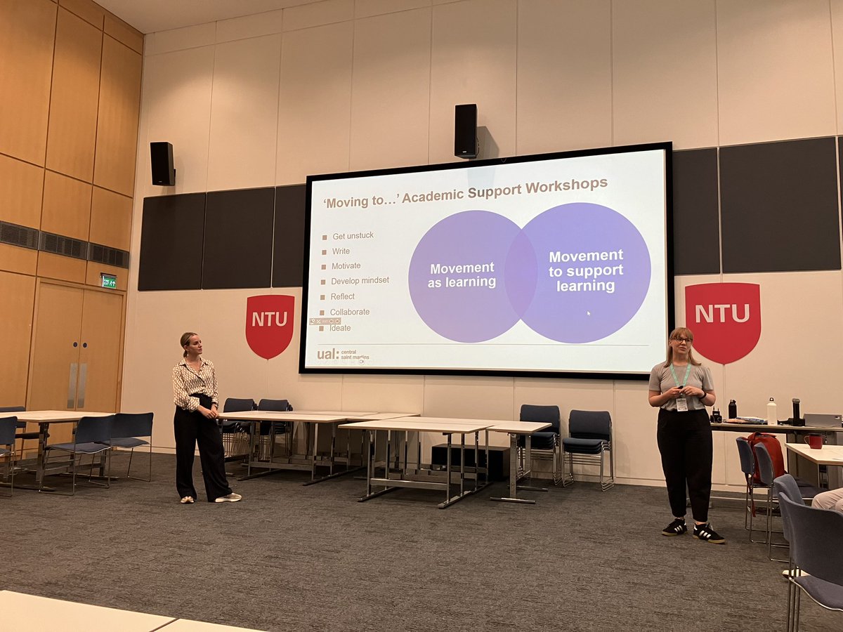 A great session today looking at movement in education from <a href="/UAL/">University of the Arts London</a> <a href="/ClughenLisa/">Lisa Clughen</a> you would have loved it! It links so closely with your <a href="/NtuTilt/">Trent Institute for Learning and Teaching</a> project! <a href="/NTU_CADQ/">NTU Centre for Academic Development and Quality</a> #TLconf24