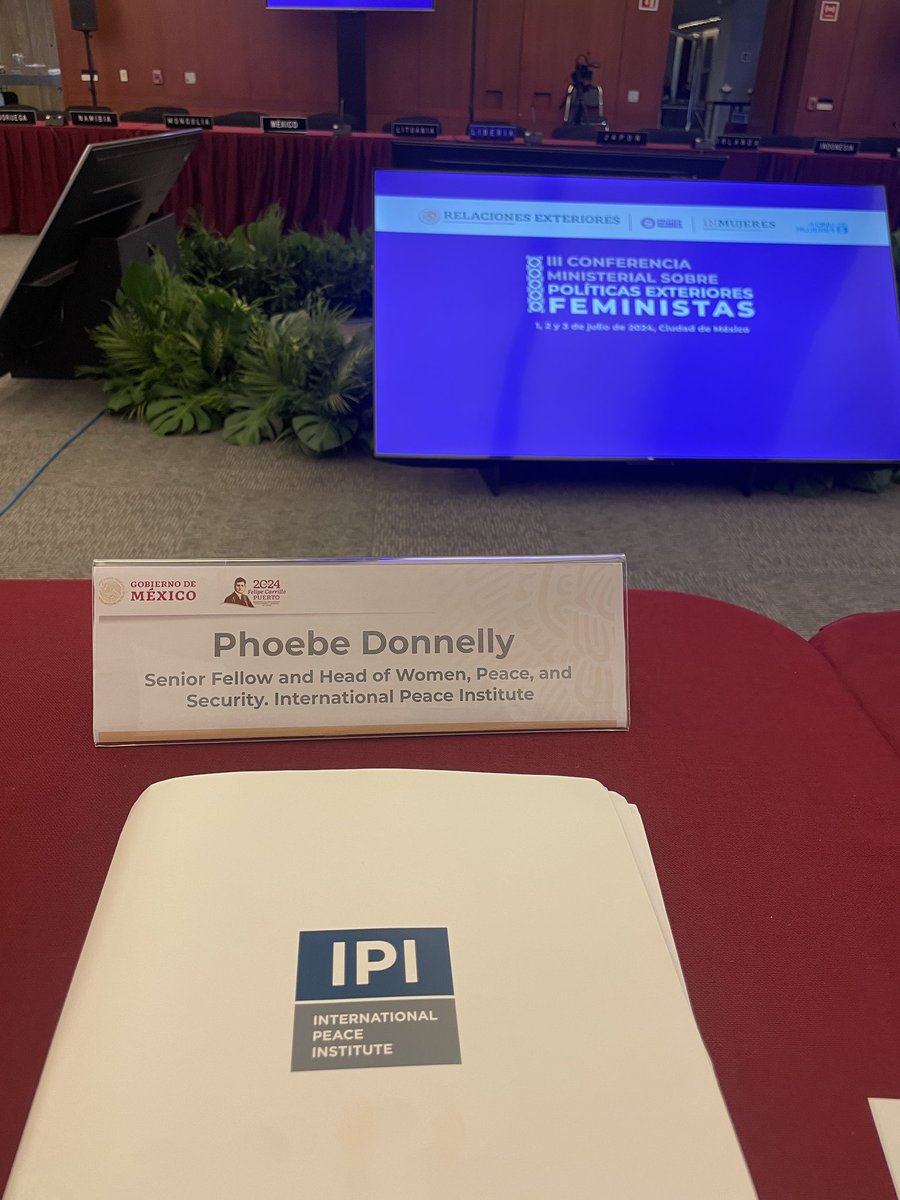 Dr. Phoebe Donnelly (@phoebsg86) on Twitter photo Looking forward to speaking on panel 2 at the ministerial conference on feminist foreign policies “Ensuring Equality: Exploring Feminist Foreign Policy & Gender Dynamism in International Peace & Security” <a href="/boell_us/">Heinrich Böll Foundation DC➡️ @boellus.bsky.social</a> <a href="/ipinst/">Intl Peace Institute</a> @inmujeres <a href="/SRE_mx/">Relaciones Exteriores</a> Looking forward to speaking on panel 2 at the ministerial conference on feminist foreign policies “Ensuring Equality: Exploring Feminist Foreign Policy & Gender Dynamism in International Peace & Security” <a href="/boell_us/">Heinrich Böll Foundation DC➡️ @boellus.bsky.social</a> <a href="/ipinst/">Intl Peace Institute</a> @inmujeres <a href="/SRE_mx/">Relaciones Exteriores</a>