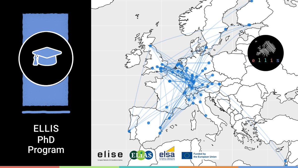 ELLIS (@ellisforeurope) on Twitter photo Congratulations and welcome to the ELLIS community! Following a thorough evaluation process, 120 exceptional young researchers join us as new #ELLISPhD students, ready to collaborate with Europe’s top #AI labs: ellis.eu/news/ellis-phd…
<a href="/ai_elise/">Elise AI</a> <a href="/elsa_lighthouse/">ELSA - European Lighthouse on Secure and Safe AI</a> <a href="/elias_project/">ELIAS</a> Congratulations and welcome to the ELLIS community! Following a thorough evaluation process, 120 exceptional young researchers join us as new #ELLISPhD students, ready to collaborate with Europe’s top #AI labs: ellis.eu/news/ellis-phd…
<a href="/ai_elise/">Elise AI</a> <a href="/elsa_lighthouse/">ELSA - European Lighthouse on Secure and Safe AI</a> <a href="/elias_project/">ELIAS</a>