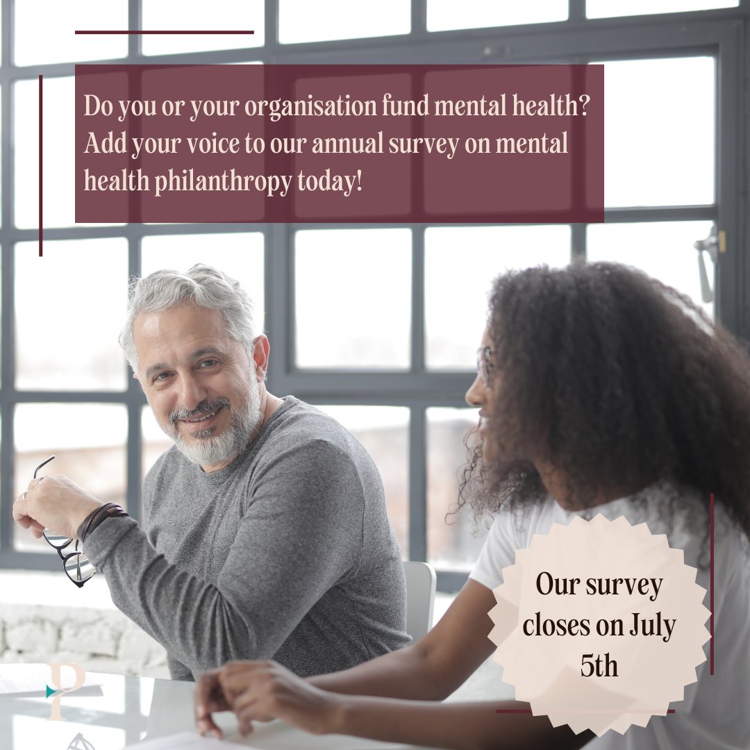 ⭐There's still time to complete our survey on private sector funding for #mentalhealth ⭐️
Calling all funders! We’d love to hear your insights on the global mental health philanthropic landscape! Survey takes 15 mins to complete &amp; closes on July 5th -  bit.ly/44laekr