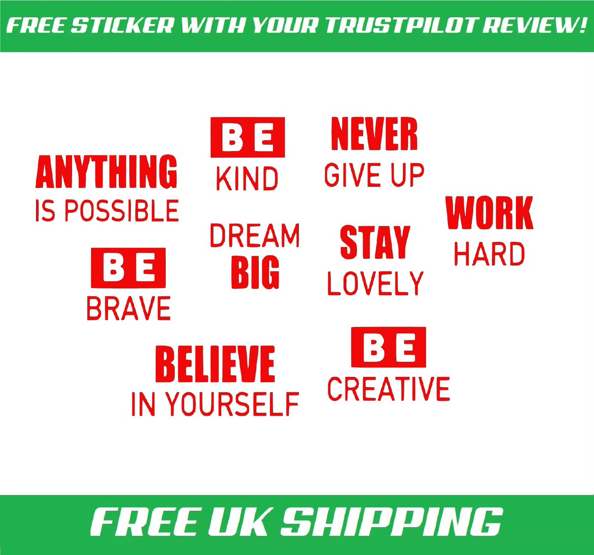 ALabelMaker's tweet image. Quotes Motivational Sayings Wall Stickers Inspirational Wall Decals Vinyl

#quotestoliveby #quoteoftheday #quotes #motivational #InspirationalQuotes #Inspiration #alabelmaker

ebay.co.uk/itm/3955087421…