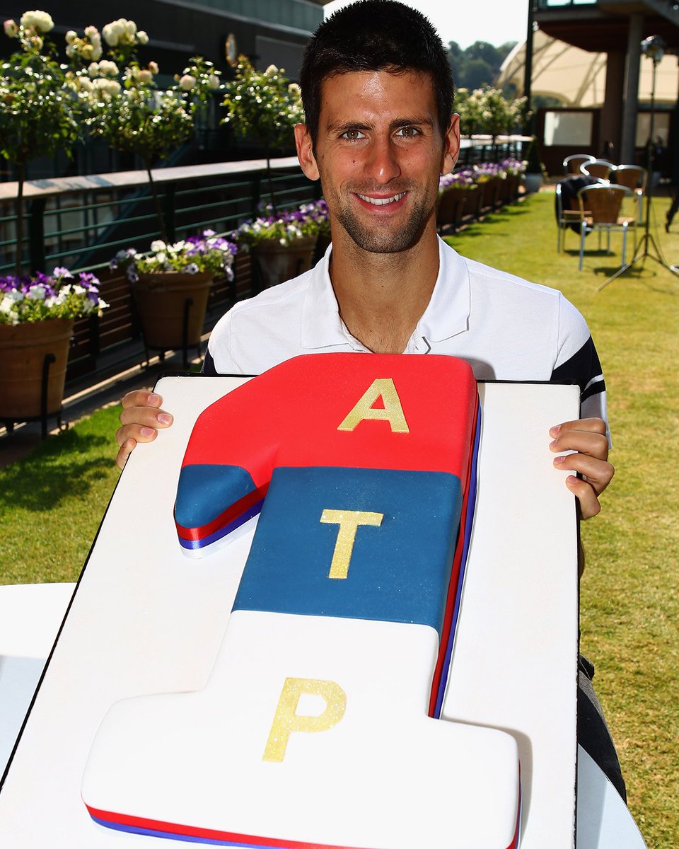 usopen's tweet photo. On this day in 2011, @DjokerNole became World No. 1 for the first time!

Best way to celebrate was with cake 🤩🍰 https://t.co/pbOY3cnzaP