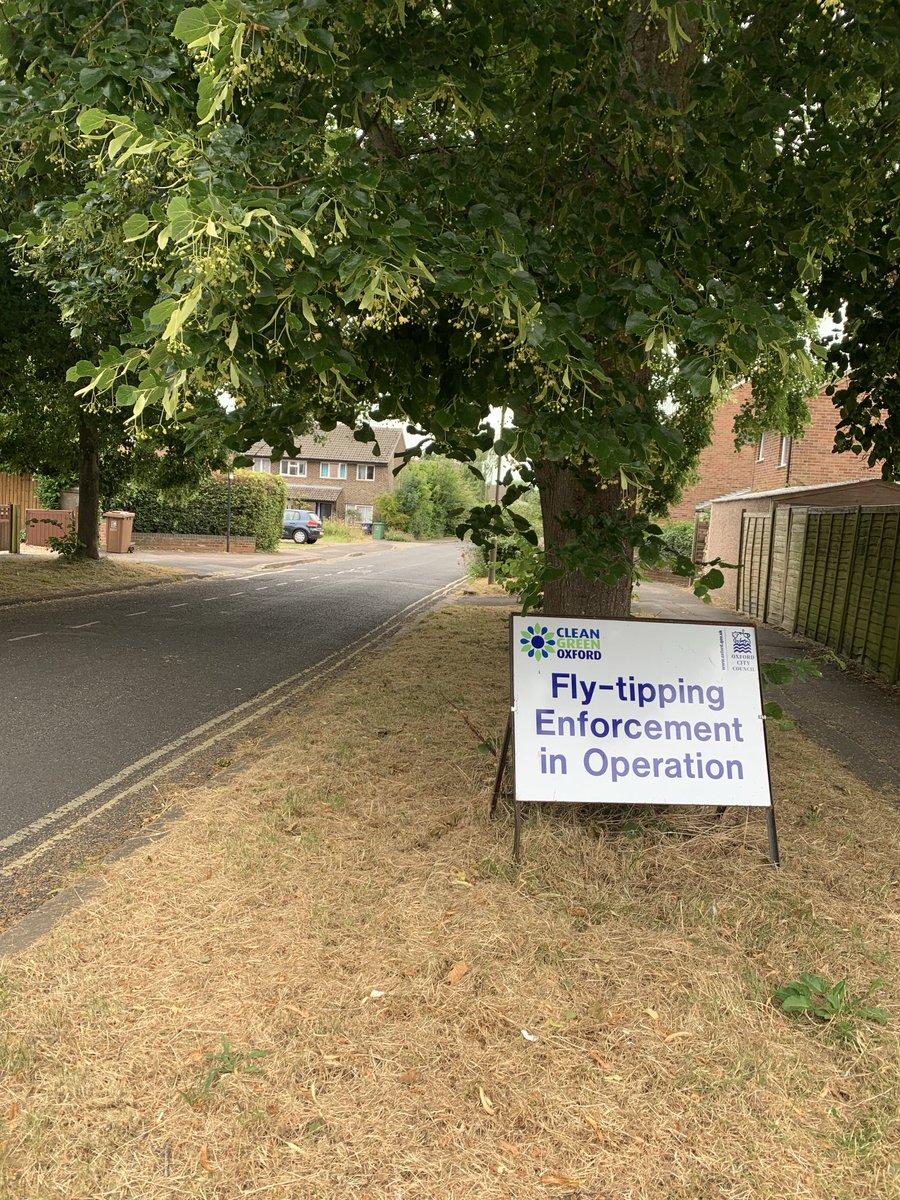 AndrewSchuman's tweet photo. Call me pedantic, but shouldn’t fly-tipping be discouraged - not enforced. Seen in OX3 earlier today. https://t.co/gd7z7pA9Tj