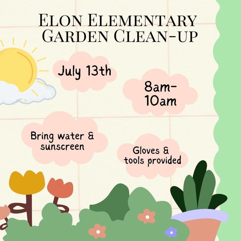 We'd love to see you all this summer!!! Come help out in  the garden!!! 🪴 July 13th from 8-10!  Tools will be provided!   Don't forget your water and sunscreen!!! Hope to see you there!!! 🌱🌻