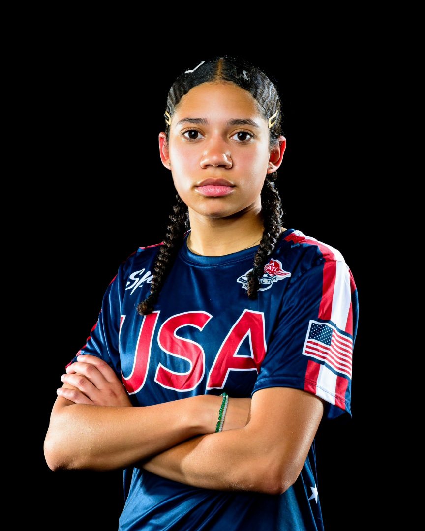 Time getting closer to Kyliah representing our country in England. Looking good in that Red,White and Blue. So excited to see her compete on the World stage!