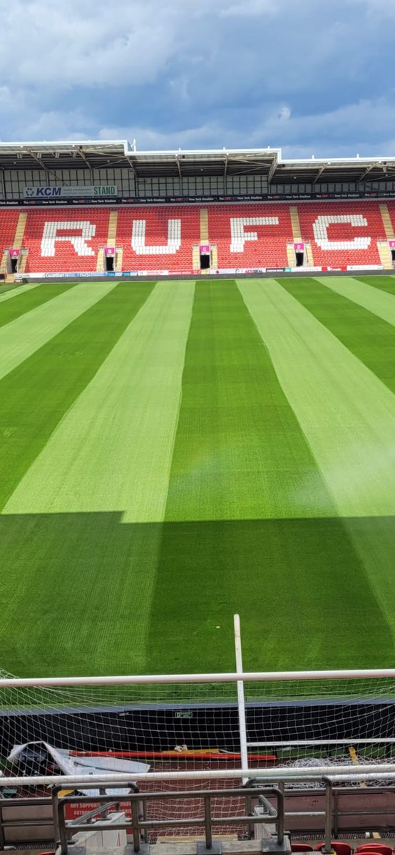 The pitch at NYS is coming together nicely 🌞🌱