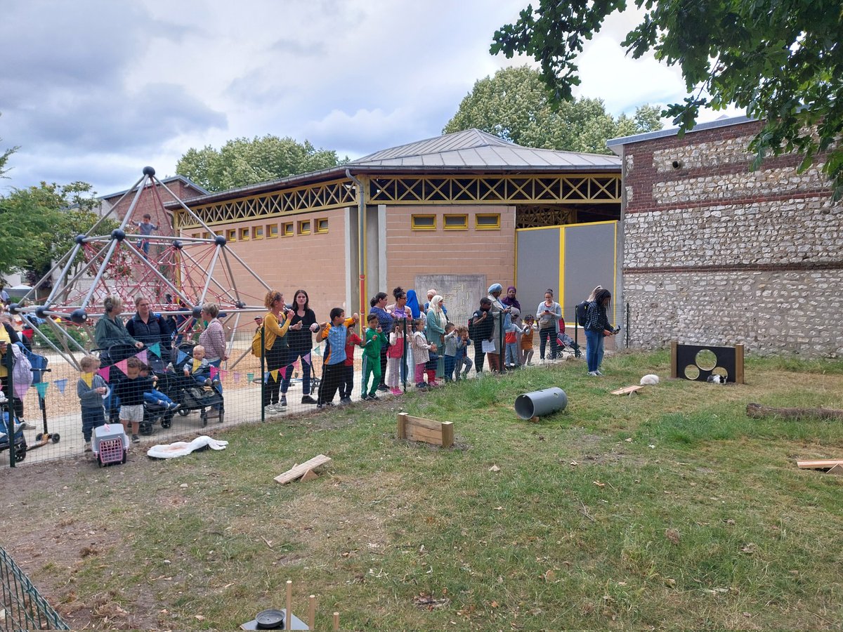 Inauguration du Lapiparc au Jardin Saint-Sever de Rouen