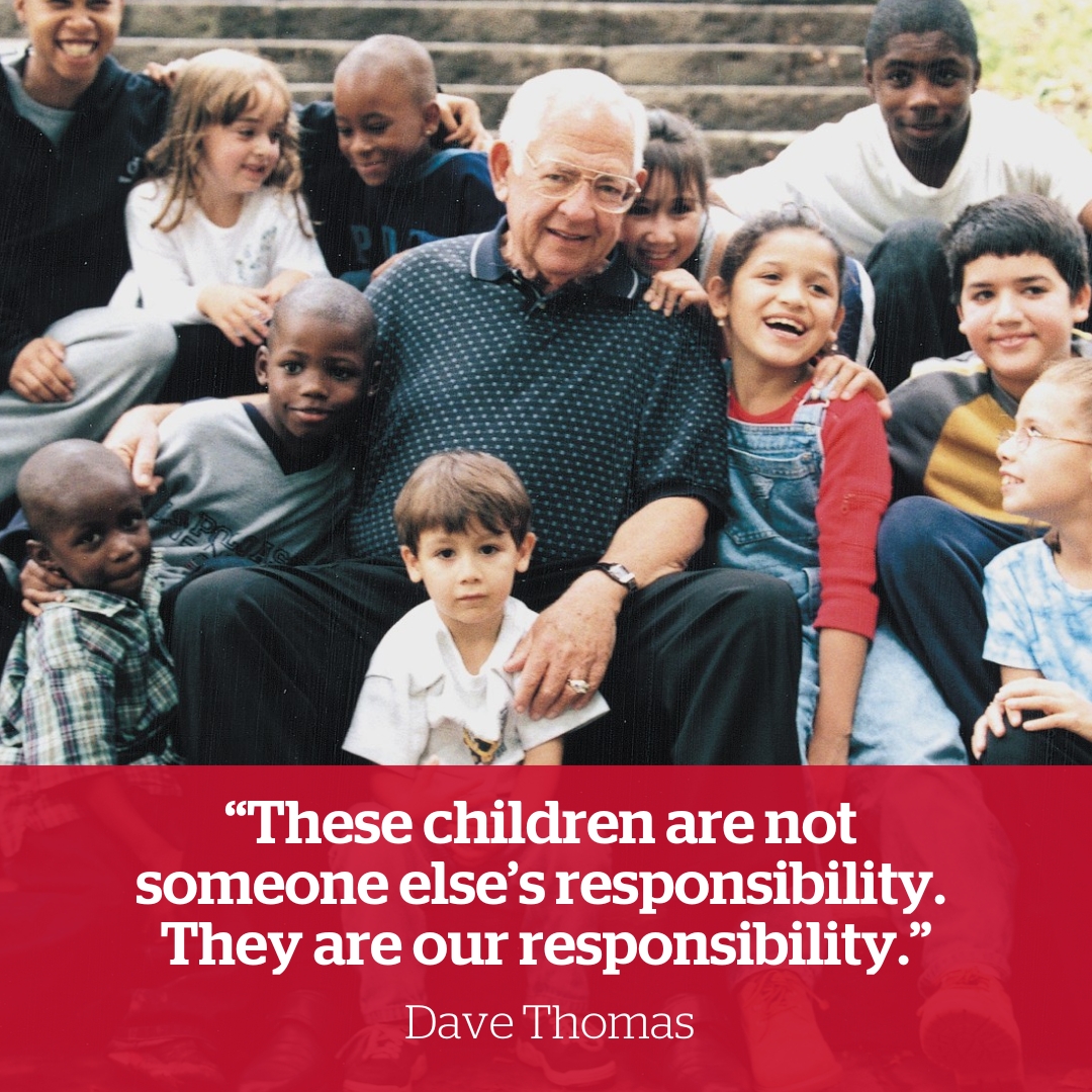 More than 30 years ago, our founder, Dave Thomas, made the commitment to help find loving, safe and permanent homes for the longest-waiting children in #FosterCare. We are honored to carry on his legacy.

Happy Birthday, Mr. Thomas! ❤️