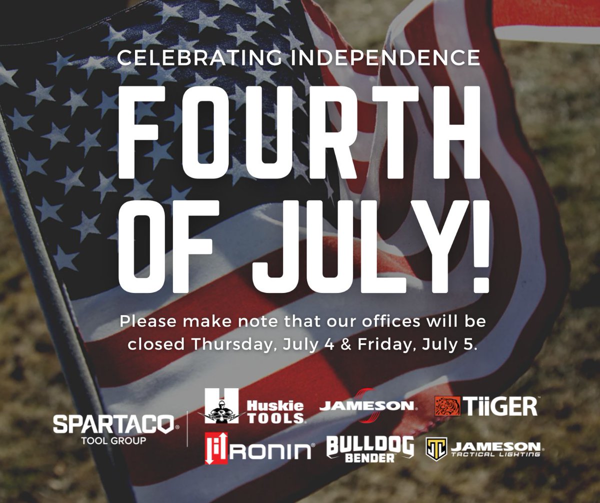 RoninLift's tweet photo. Please make note that the Ronin offices will be closed Thursday, July 4 &amp; Friday, July 5.

We will respond to all emails and voicemail messages Monday, July 8.

#IndependenceDay #July4th #Happy4th #CelebratingIndependence https://t.co/wtitt7KgJT