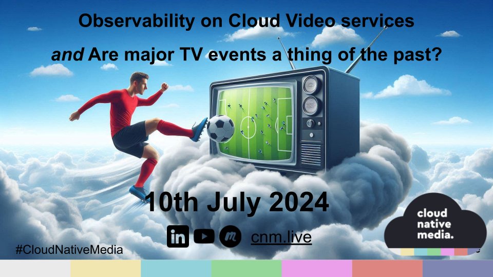 Cloud Native Media (@cloudnmedia) on Twitter photo We're BACK on July 10th covering OBSERVABILITY & HISTORY of TV events... Live on YouTube & in London with <a href="/ICCO_pizza/">ICCO</a>
&
<a href="/GipsyHillBrew/">Gipsy Hill Brewing Co.</a> beer
Join us in London --> meetup.com/cloud-native-m…
Subscribe on YouTube --> youtube.com/@CloudNativeMe…
Sponsors:
<a href="/LiveWyerUK/">LiveWyer</a>
<a href="/arqiva/">Arqiva</a>
<a href="/TechexUK/">Techex Limited</a> We're BACK on July 10th covering OBSERVABILITY & HISTORY of TV events... Live on YouTube & in London with <a href="/ICCO_pizza/">ICCO</a>
&
<a href="/GipsyHillBrew/">Gipsy Hill Brewing Co.</a> beer
Join us in London --> meetup.com/cloud-native-m…
Subscribe on YouTube --> youtube.com/@CloudNativeMe…
Sponsors:
<a href="/LiveWyerUK/">LiveWyer</a>
<a href="/arqiva/">Arqiva</a>
<a href="/TechexUK/">Techex Limited</a>