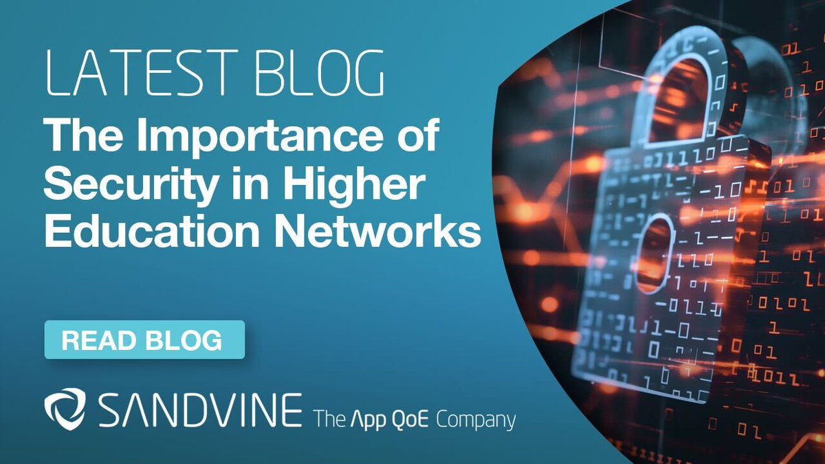 Colleges and universities are constantly challenged to keep their students' data secure. Sandvine helps keep data safe with AI-powered network observability, traffic management, and app classification tools. Read our blog to learn more: (shorturl.at/dkLKJ).