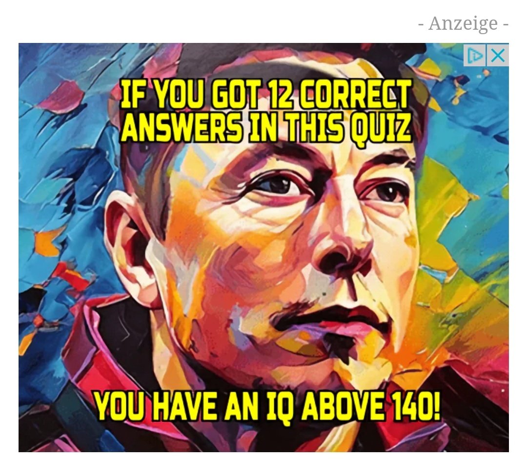 If you answer a single question in this quiz, thinking you get an accurate result, you have an IQ below 70