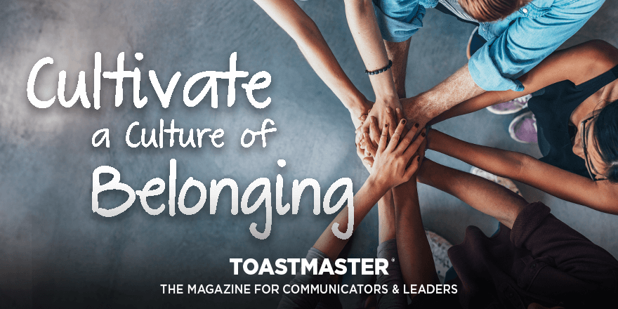 Toastmasters's tweet photo. In this featured Toastmaster magazine article, discover seven ways you can help people feel welcome and connected. Explore this month’s issue for more tips to strengthen your conversation skills and kick off the new program year!   
https://t.co/DWHrU0nIv0  
#toastmasters https://t.co/mH0Ns9R2gW