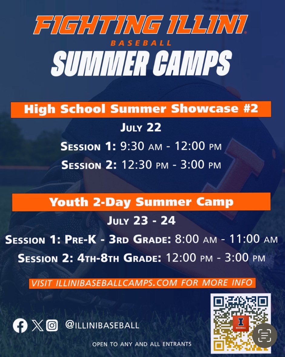 illinibasecamps's tweet image. Illini Baseball July Camps are now live. Sign up at illinibaseballcamps.com today!