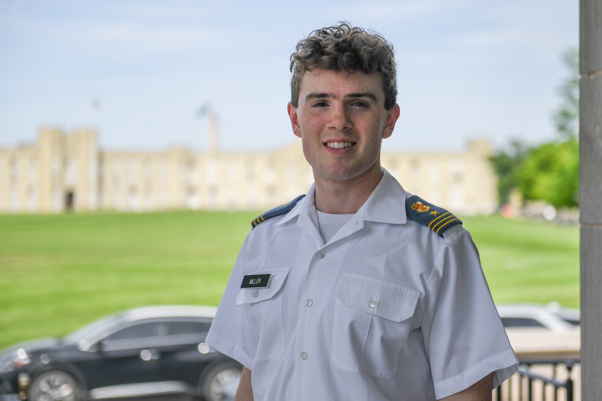 The Next Step: Jackson Miller '24

Aspiring doctor and recent VMI graduate Jackson Miller '24 from Rockville, Maryland, will join Johns Hopkins Hunterian Neurosurgical Laboratory this summer as a research technician.