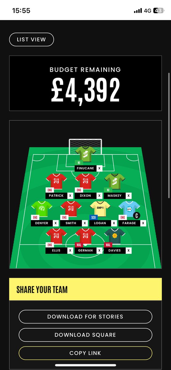 FPL_MarmaladeF's tweet photo. This is where I got to with #FantasyElection.
Should probably trust Kiwi’s Lib Dem attack more overturning certain seats and might reassess tomorrow. https://t.co/GiC7VwjcOD