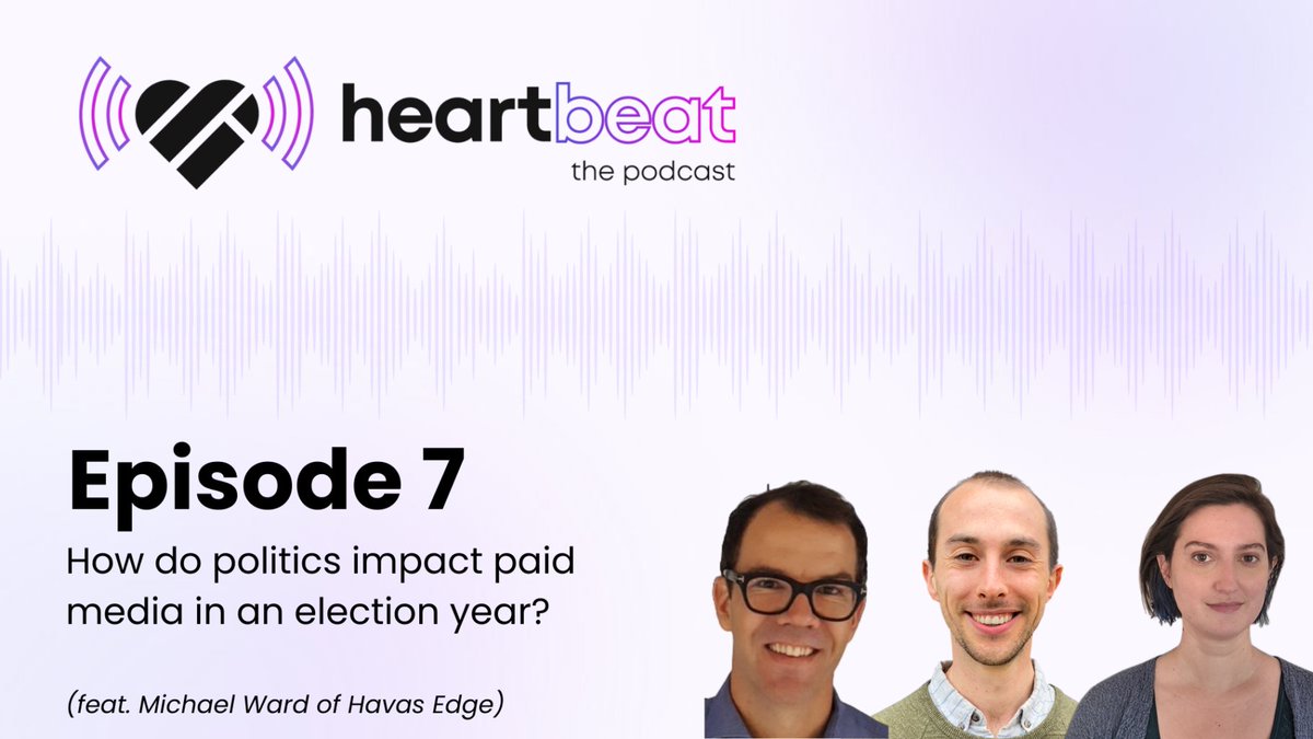 digimpulse's tweet photo. Are you thinking about how 2024 political ad spends will impact your campaigns? 💸📈

In this episode of #HeartbeatPodcast, Mary and Roland sit down with Michael Ward of @HavasEdge to chat through what the surge in spending means for advertisers.🎙️💜 https://t.co/2xqtvkioyJ https://t.co/la4BzvVkAc