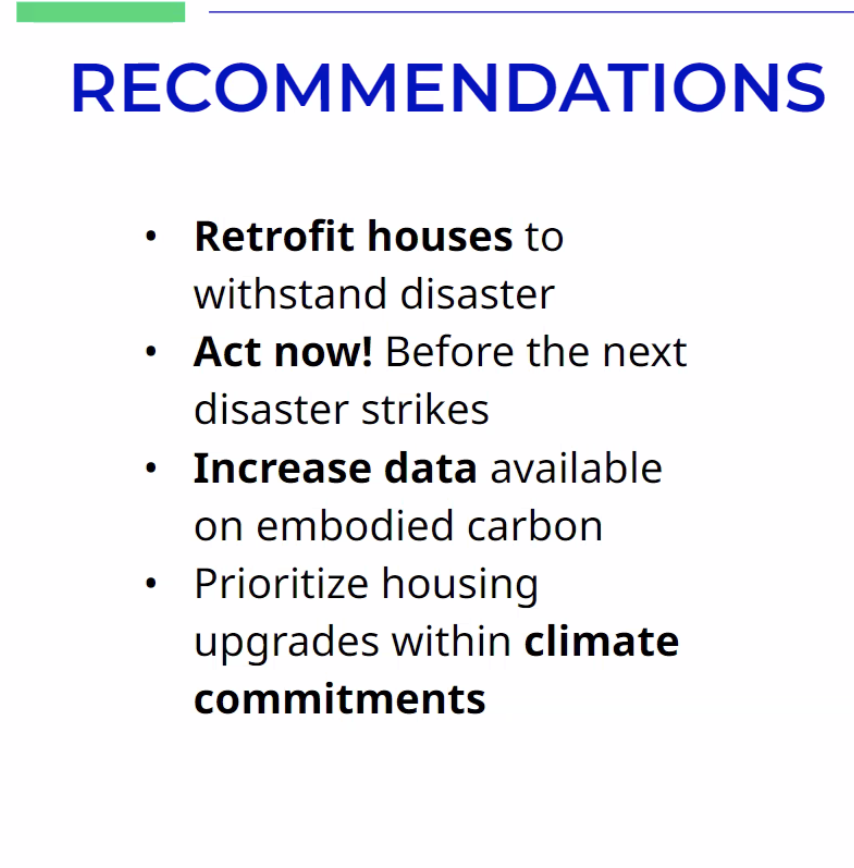 WorldHabitat's tweet photo. Finally @m_d_schroeder @BuildChange talks about how #StructuralRetrofitting can save #EmbodiedCarbon by avoiding rebuilding after a disaster AND make homes more resilient to #climatedisasters AND make them more comfortable through adding additional rooms - her call to action 👇 https://t.co/OSbkZMCCdL