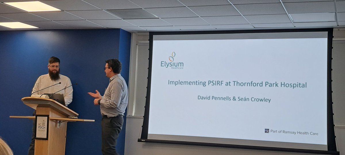 Inspired, Informed and Exhilarated by the wonderful presentations at the #QNFMHSAnnualForum. 
Great to see David and Sean sharing the journey of and learnings from #PSIRF implementation at <a href="/elysiumcare/">Elysium Healthcare</a> Thornford Park Hospital.
Thank you @RCPsychCCQI for an insightful day!