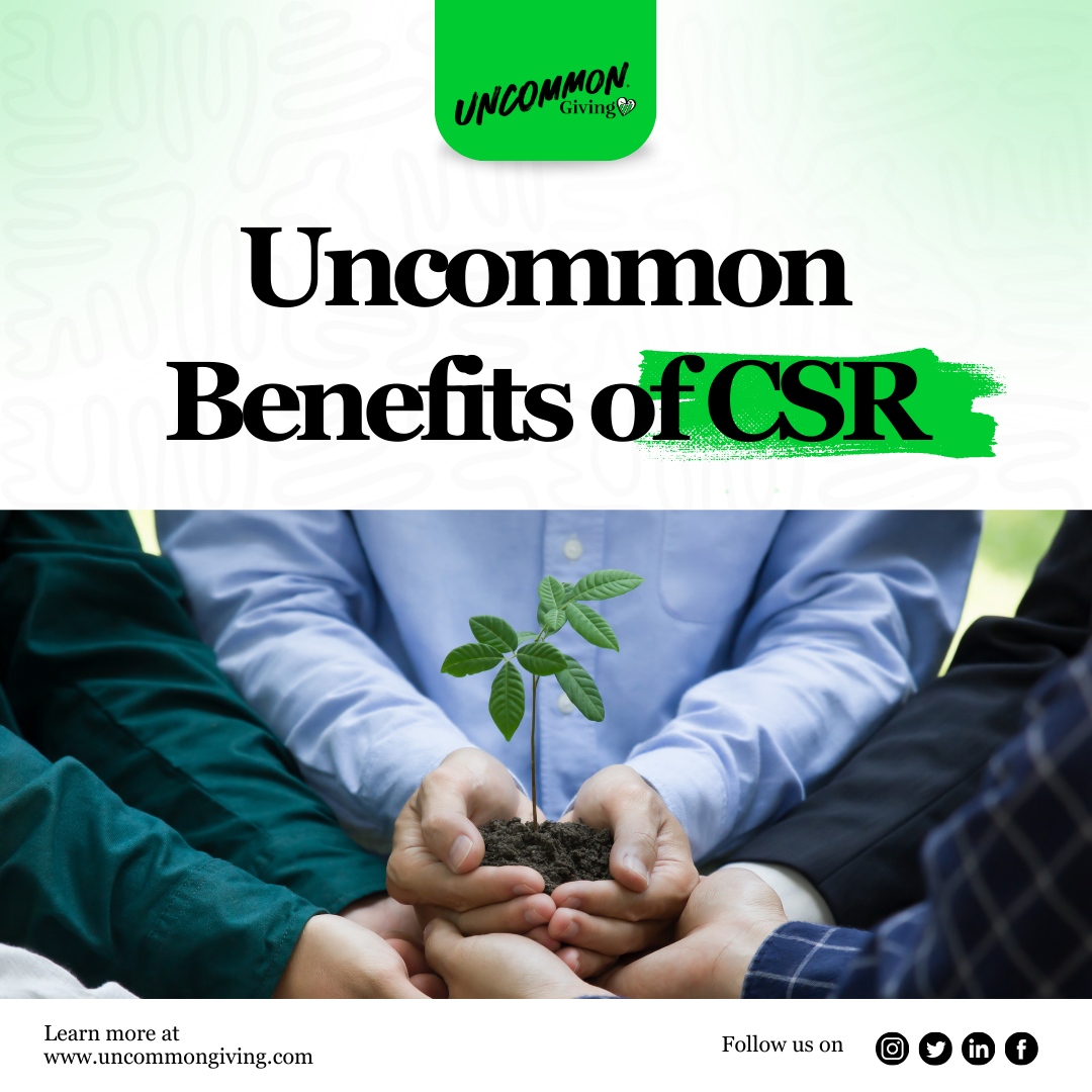 Did you know CSR can create a win-win for businesses and communities? Implementing CSR programs boosts employee engagement, enhances brand reputation, and drives business success. Learn how Uncommon Giving can help you make a positive impact. #CSR #BusinessSuccess #UncommonGiv...