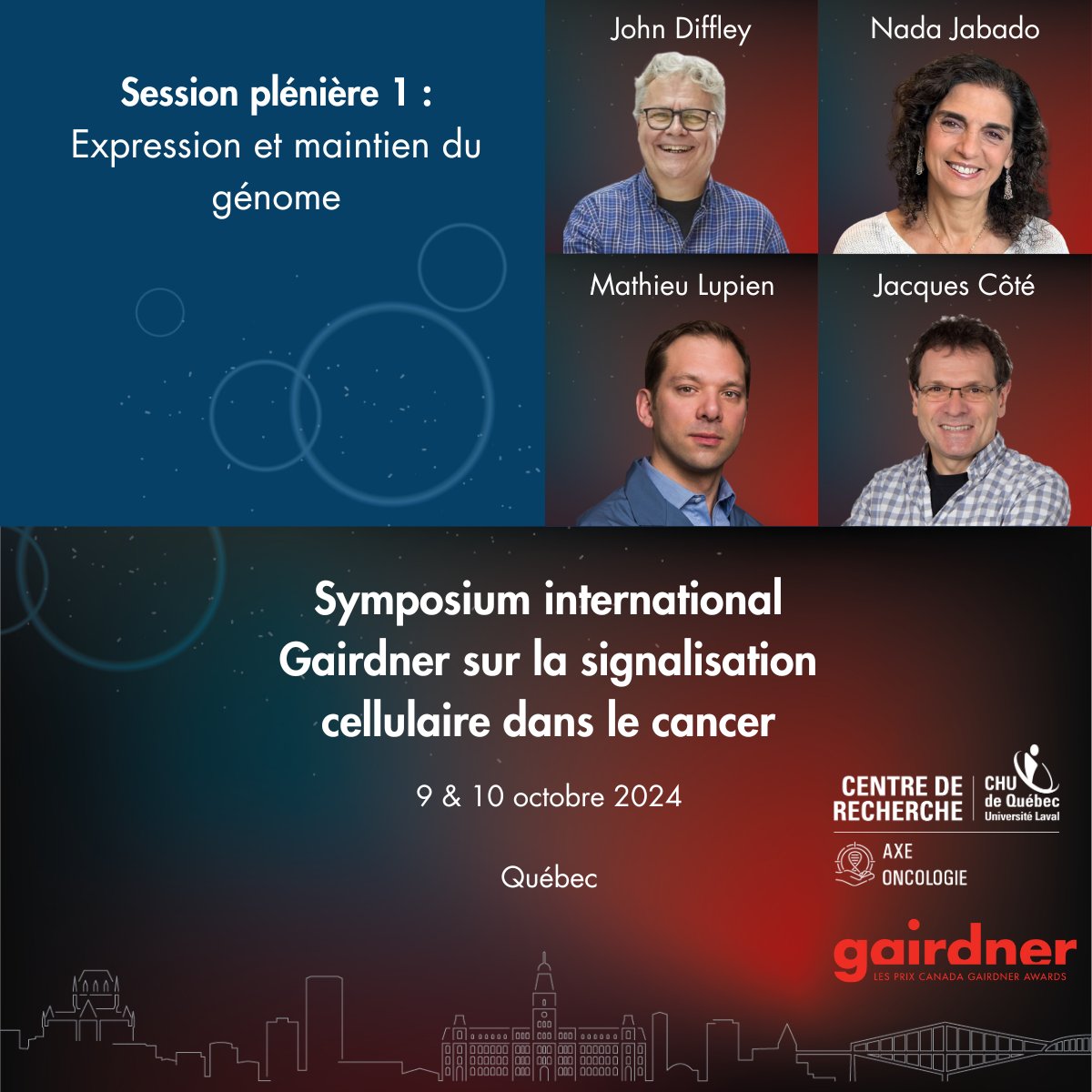 Axe Oncologie (@axeonco) on Twitter photo 👀 Aperçu de la programmation 👀
Expression et maintien du génome
✏Inscription: event.fourwaves.com/fr/symposiumca…
#Symposium #Gairdner #Cancer #Recherche #ADN
<a href="/GairdnerAwards/">Gairdner Foundation</a> <a href="/crchuqc/">Centre de recherche du CHU de Qc-Université Laval</a> <a href="/chudequebec/">CHU de Québec-Université Laval</a> 👀 Aperçu de la programmation 👀
Expression et maintien du génome
✏Inscription: event.fourwaves.com/fr/symposiumca…
#Symposium #Gairdner #Cancer #Recherche #ADN
<a href="/GairdnerAwards/">Gairdner Foundation</a> <a href="/crchuqc/">Centre de recherche du CHU de Qc-Université Laval</a> <a href="/chudequebec/">CHU de Québec-Université Laval</a>
