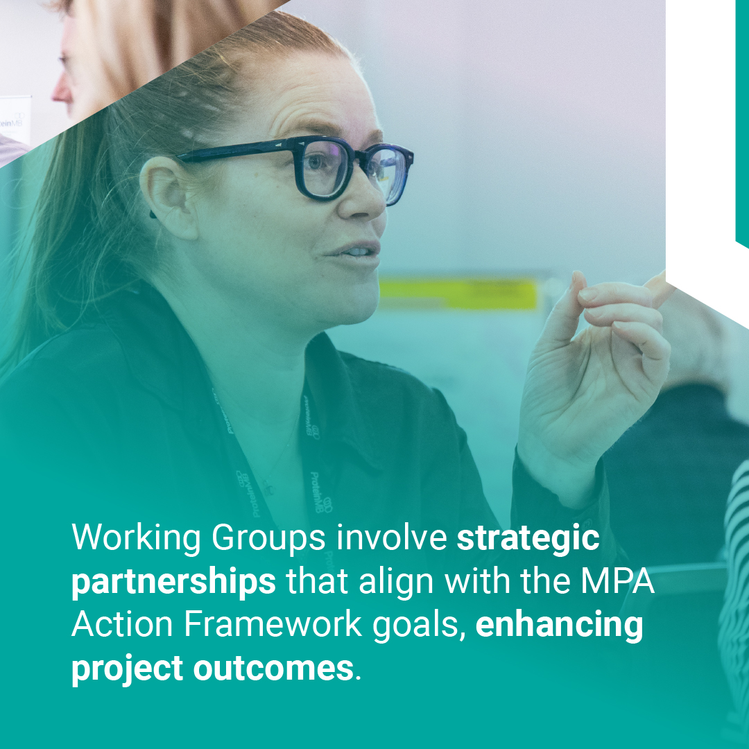 ProteinMB's tweet photo. Working Together is at the core of what we do. Our Working Groups are collaborative initiatives formed to tackle specific issues and opportunities that advance the MPA Action Framework.

Join us in shaping the future of sustainable protein in Manitoba! https://t.co/YKQkbeOCVQ https://t.co/W6w84DtI2c