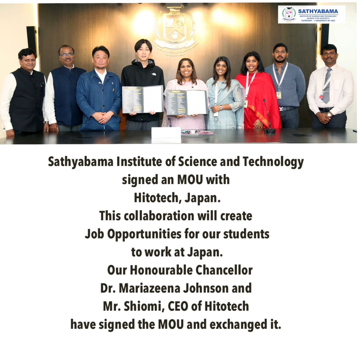 SathyabamaSIST's tweet photo. https://t.co/5OwWX2qQyE
#sathyabama #sist #placement #university #scienceandtechnology #research #deemedtobeuniversity #highestcpc #chennai #admission #placement #academics #dremcompanies #spealization #researchcentre #laboratories #sports #mou https://t.co/TXJWlYzMF0