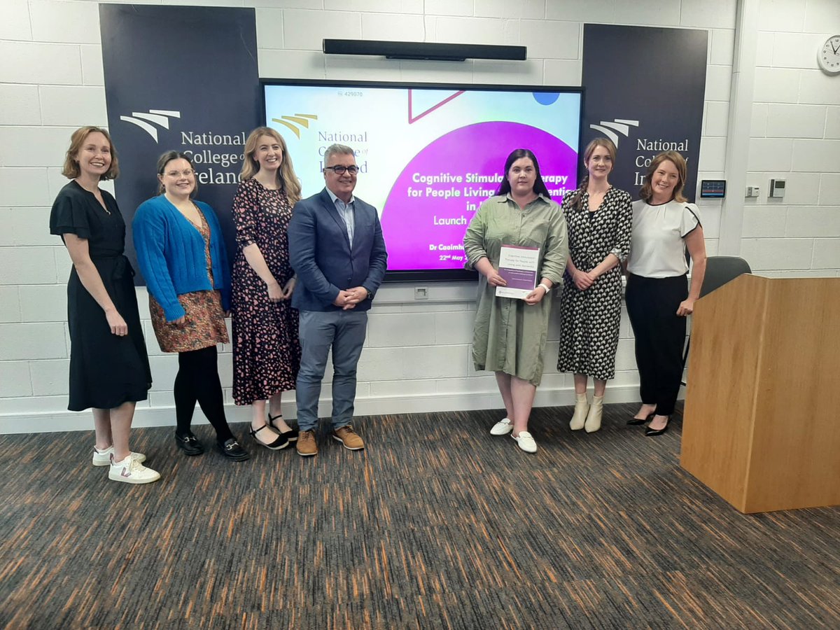 The Alzheimer Society of Ireland (@alzheimersocirl) on Twitter photo In May The ASI was thrilled to attend the launch of <a href="/NCIRL/">National College of Ireland</a> researchers <a href="/MichelleE_Kelly/">Michelle Kelly-Durham</a> and @hanniganCaoimhe report which focused on the barriers and facilitators to the delivery of Cognitive Stimulation Therapy in Ireland.
We were pleased to act as collaborators on this In May The ASI was thrilled to attend the launch of <a href="/NCIRL/">National College of Ireland</a> researchers <a href="/MichelleE_Kelly/">Michelle Kelly-Durham</a> and @hanniganCaoimhe report which focused on the barriers and facilitators to the delivery of Cognitive Stimulation Therapy in Ireland.
We were pleased to act as collaborators on this