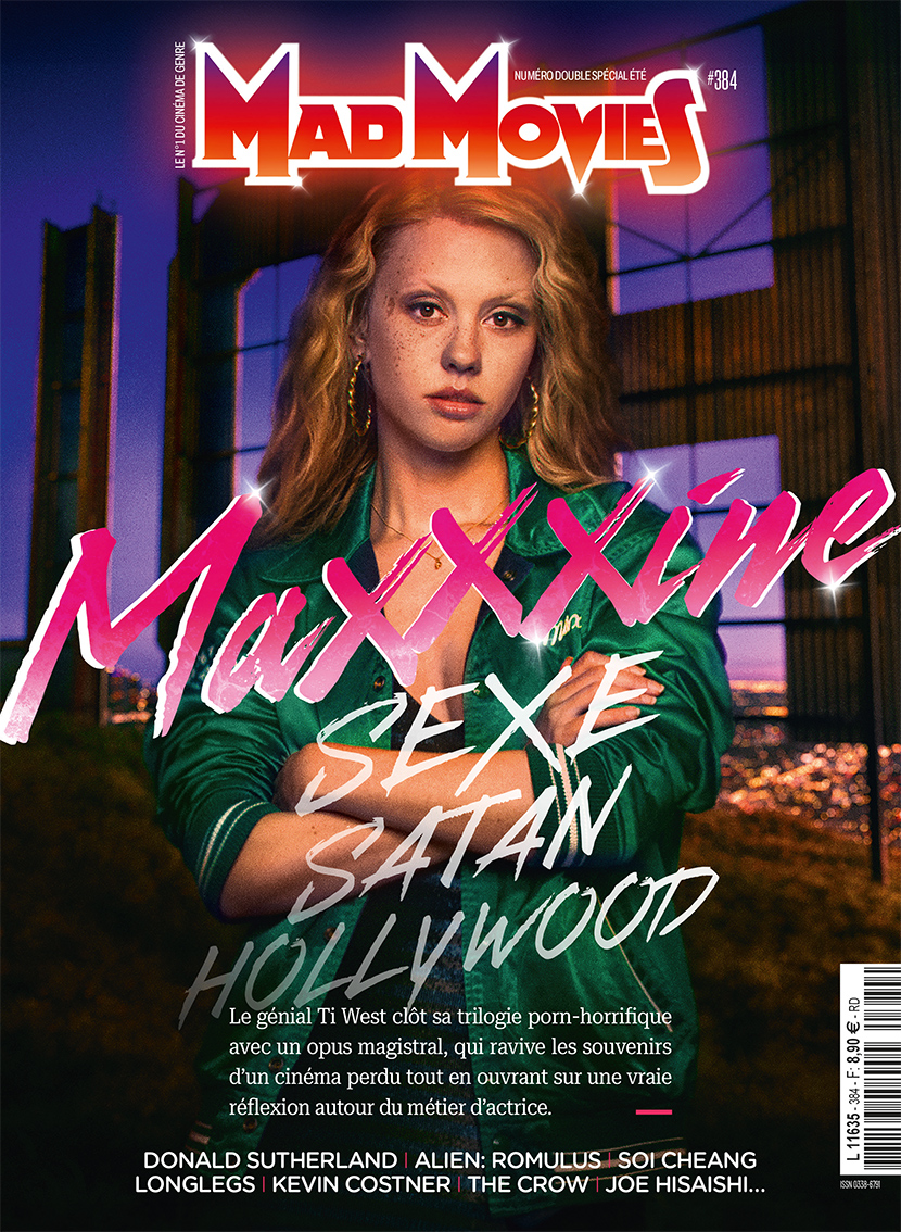 Mad_Movies's tweet photo. MadMovies N°384 - en kiosques le 11 juillet !

Numéro double spécial été ☀️

📼 En couverture, MAXXXINE. À peine deux ans après "X",Ti West trimballe son héroïne de la cambrousse texane aux rues de LA, et clôt sa trilogie (ou continue sa saga ?) avec l’ébouriffant @maxxxinemov. Le réalisateur nous relate la gestation de cette péloche protéiforme et obsédante.

Mais aussi :

⚫️ HOMMAGE DONALD SUTHERLAND. Décédé le 20 juin dernier à 80 ans, le grand (dans les deux sens du terme) Canadien Donald Sutherland s’est distingué tout au long de sa carrière par son éclectisme. On rend donc dommage à cet acteur à la tronche inoubliable, vu entre autres dans "Les Douze Salopards", "L’Invasion des profanateurs", "Ne vous retournez pas" et "MASH".

👾 ALIEN : ROMULUS. Si l’on n’a pas encore pu voir le résultat final, on a tout de même pu découvrir un gros quart d’heure pour le moins exaltant de ce septième opus de la saga "Alien" (#AlienRomulus), ainsi que rencontrer son instigateur Fede "Evil Dead" Alvarez. Une matière suffisante pour vous mettre dans le bain (d’acide) avant l’heure.

⚒ MAD FATE/CITY OF DARKNESS. Grâce à un alignement de planètes fort à-propos, ce n’est pas un Soi Cheang mais deux Soi Cheang qui sortent cet été : le thriller déjanté "Mad Fate", d’abord, le 17 juillet (chez CarlottaFilms) ; le film de baston explosif "City of Darkness", ensuite, le 14 août (chez Metropolitan Films).On décortique en compagnie du cinéaste hongkongais ces deux immanquables estivaux.

🪆 LONGLEGS. Après "Gretel & Hansel", Oz Perkins revient aux affaires avec une histoire de psycho killer démoniaque et d’enquête quasi mystique. Il nous retrace le façonnage de ce cauchemar éveillé et justifie le choix d’un Nic Cage méconnaissable en bad guy.

🌄 KEVIN COSTNER, RÉALISATEUR. Absent derrière la caméra depuis son "Open Range" en 2003, Kevin Costner remet la casquette de réal pour le premier chapitre d’"Horizon : une saga américaine". À cette occasion, on revient sur les différentes expériences de mise en scène de l’homme de "Danse avec les loups".

🐦‍⬛ RUPERT SANDERS. Le réalisateur de "Blanche-Neige et le Chasseur" et de "Ghost in the Shell" (en live) donne sa version du comic book "The Crow" de James O’Barr, adapté en 1994 par Alex Proyas. En troquant notamment le regretté Brandon Lee contre Bill Skarsgård, Sanders réinvente cet univers sombre pour en proposer une vision rafraîchissante, qu’il nous explique ici.

🎹 JOE HISAISHI. L’idée d’une rencontre avec ce compositeur de génie est venue d’une double actualité : d’une part, un concert célébrant en deux dates parisiennes, début avril, sa collaboration avec le Studio Ghibli ; d’autre part, la sortie fin juin de sa seconde symphonie. Joe Hisaishi évoque ainsi les deux composantes de son œuvre.

Et plein d'autres délices 100% MadMovies !