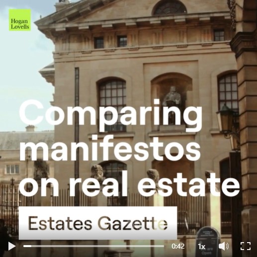 The UK general election is fast approaching. 
In a feature article for Estates Gazette (EG), our team compares the Conservative and Labour parties’ manifestos, drawing out the big ideas and digging into the key points on housing, ESG, tax, and planning
shorturl.at/jl09B
