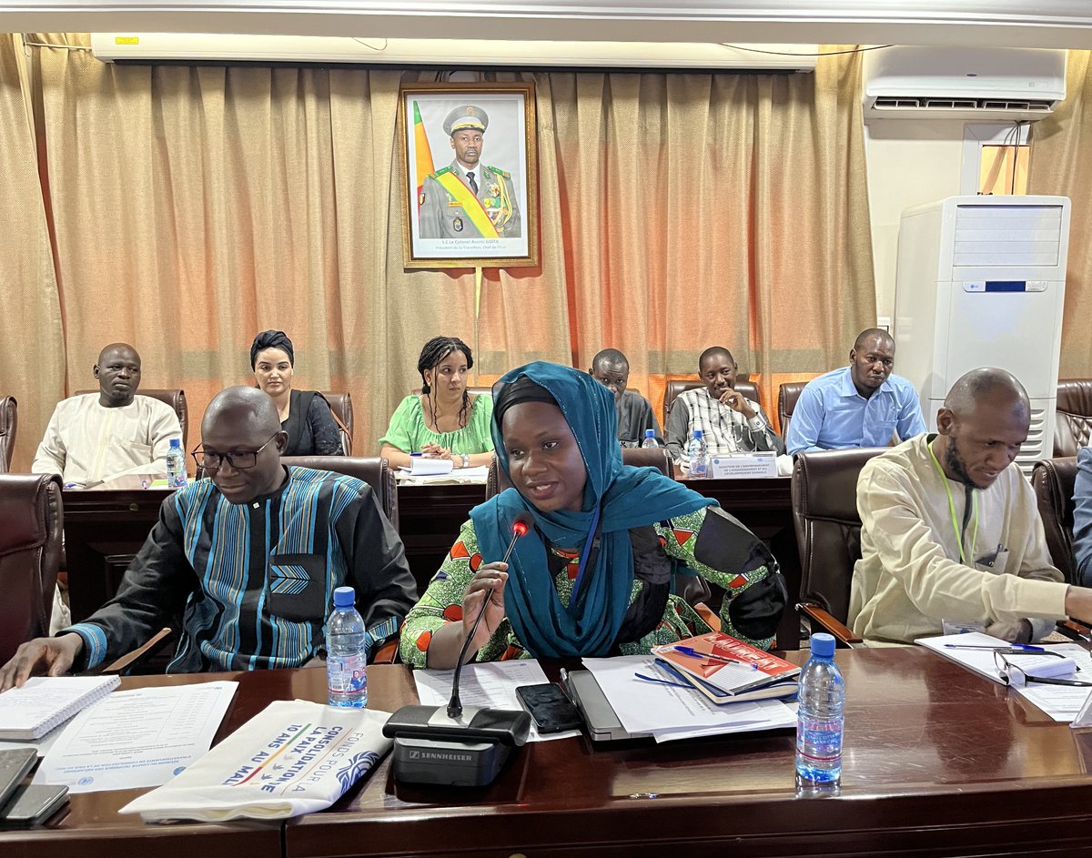 PBFMali's tweet photo. Présentation aux ministères partenaires du Gouvernement #Mali🇲🇱 lors du #ComitéTechnique des mécanismes d'investissements en consolidation de la paix au Mali:
🟠 Portefeuilles du @PBFMali & #FFPH
🟠 État d'avancement des initiatives pour la #paix
🟠 Résultats des projets en 2024. https://t.co/RSB17oeGTF