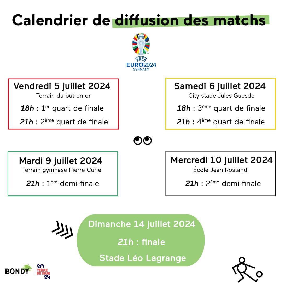 Vibrez au rythme de l’#Euro2024 à #Bondy !