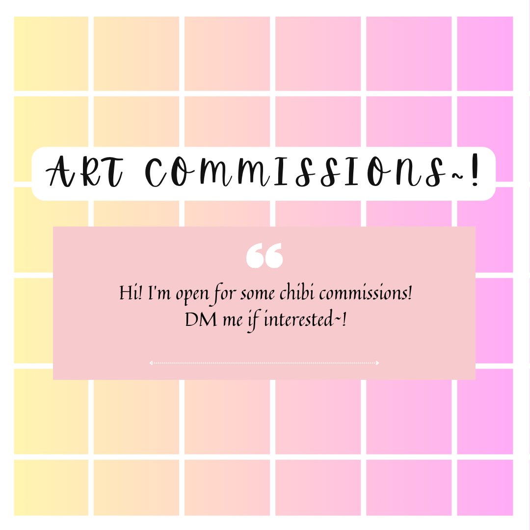 MinTenRin143's tweet photo. ✨CHIBI COMMISSIONS OPEN✨
See pics for details😍✨
MOP: GCASH/PayPal https://t.co/axag9944C9