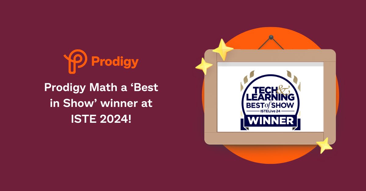 ProdigyGame's tweet image. What a way to wrap-up #ISTElive24! #ProdigyMath was named among the winners of the Tech & Learning Best of Show ISTE 24. 🏆
These annual awards celebrate the products exhibited at ISTE that are “transforming education in schools around the world.”🥳
