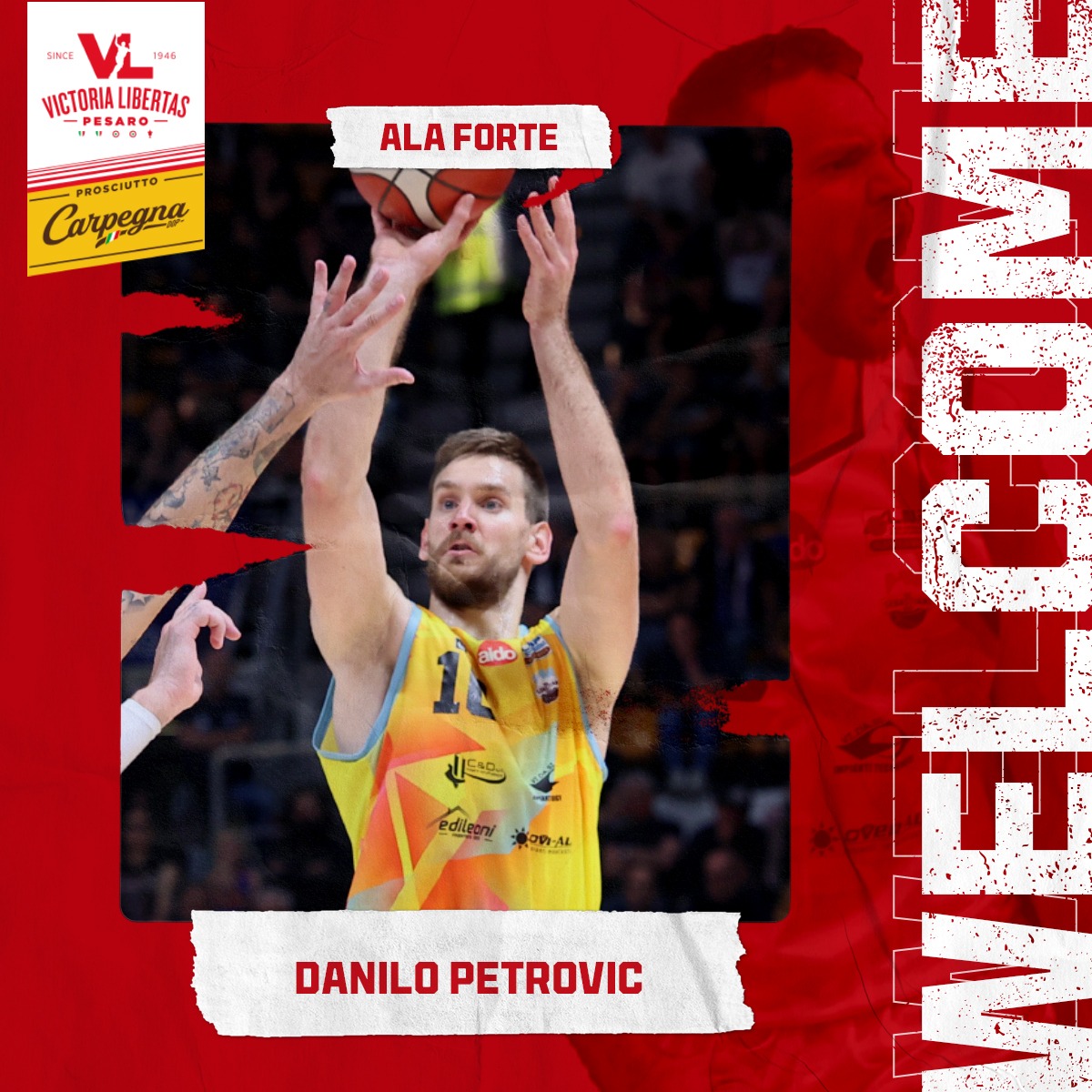 VLPesaro's tweet photo. Ottimo conoscitore del campionato di Serie A2 e tanta intensità 💪🔥
Nel roster della Carpegna Prosciutto Basket Pesaro 2024/2025 arriva Danilo Petrovic! 💣🚀
👉 https://t.co/8NIxdiWEBt 🏀⚪🔴
#WelcomeDanilo https://t.co/EHTvzGo3BN