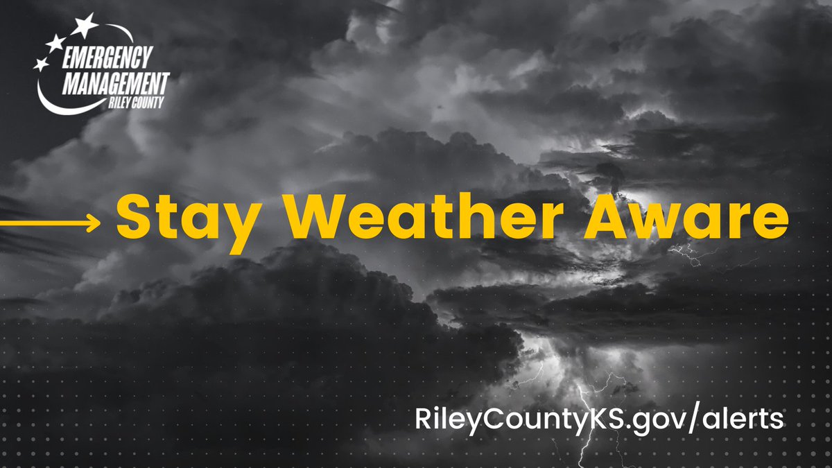 RileyCountyEMFD's tweet photo. We're not trying to rain on anyone's parade (pun absolutely intended) but it looks like we could see showers and thunderstorms for the next several days, including July 4th. Stay weather aware and make a plan to seek shelter if severe weather strikes. 

#ksprepared https://t.co/F8OfWgnIax