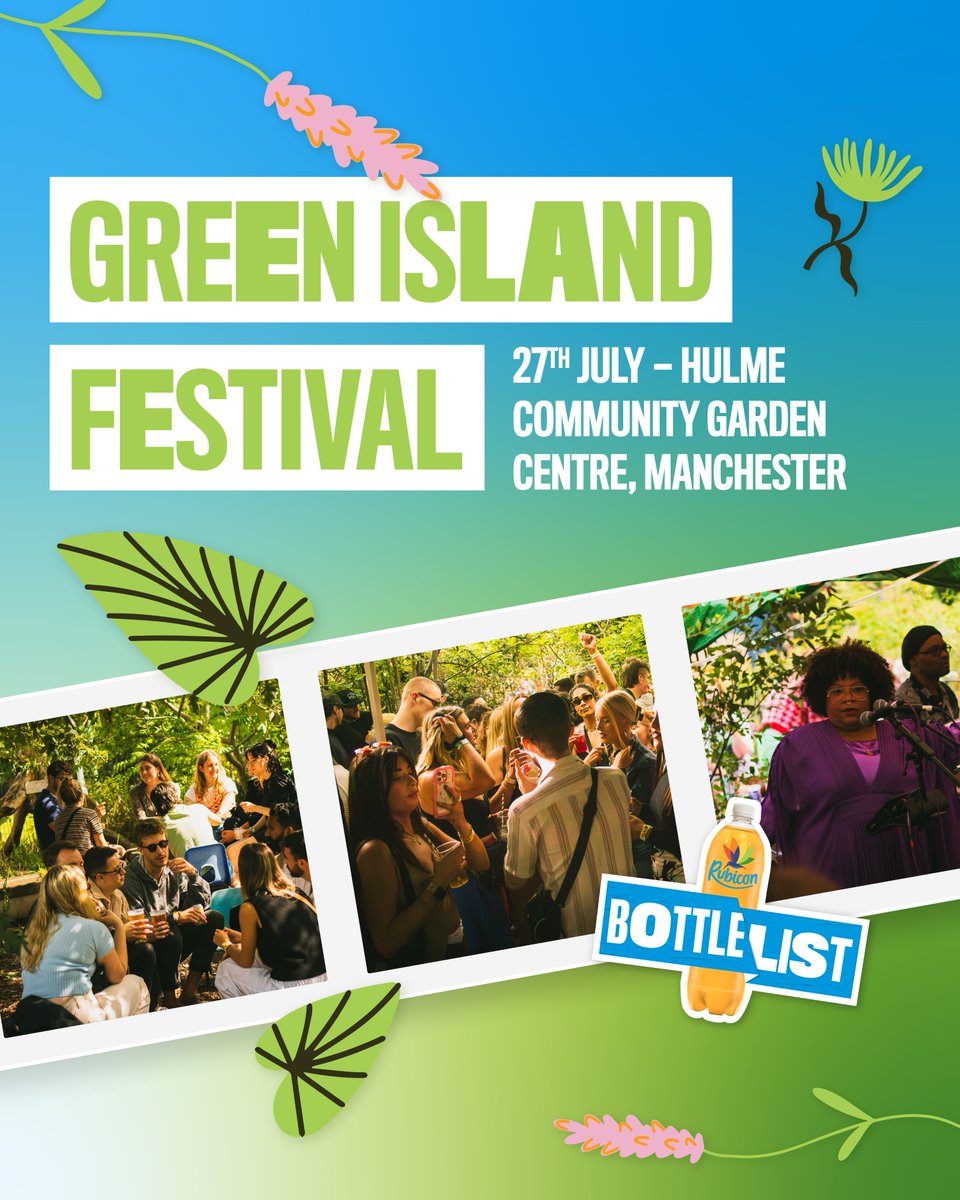 Discover our must-see events to bring you joy 😅 

Head to #GreenIslandFestival for emerging artists, local businesses and fantastic street food 🕺

Hurry, tickets are going fast!

#MadeOfDifferentStuff #Festivals #Manchester