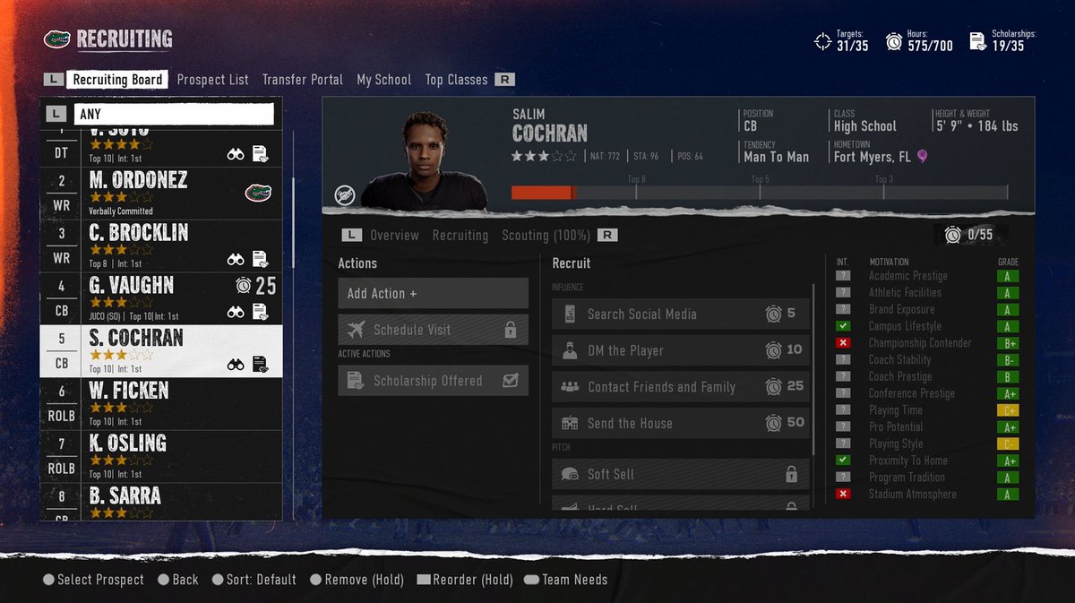 CoachNickGaming's tweet image. Your 1st look at Recruiting in Dynasty Mode!! #Collegefootball25 #easportscollegefootball #easportscollegefootball25 #cfb25 #Recruiting #DynastyMode

This is going to be so awesome! Let’s go @EASPORTSCollege 🫡 can’t wait!