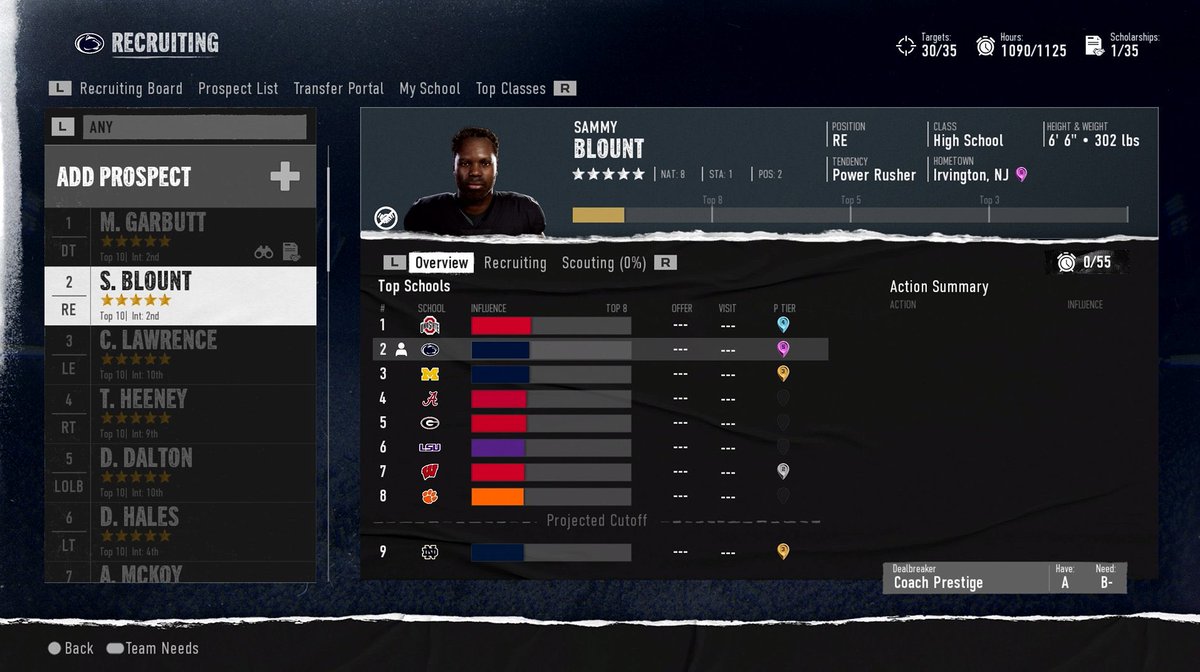 CoachNickGaming's tweet image. Your 1st look at Recruiting in Dynasty Mode!! #Collegefootball25 #easportscollegefootball #easportscollegefootball25 #cfb25 #Recruiting #DynastyMode

This is going to be so awesome! Let’s go @EASPORTSCollege 🫡 can’t wait!