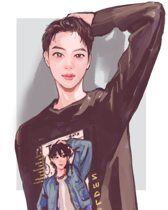 同じポーズかっこいい!!テニスもありがとう!! #btsfanart 