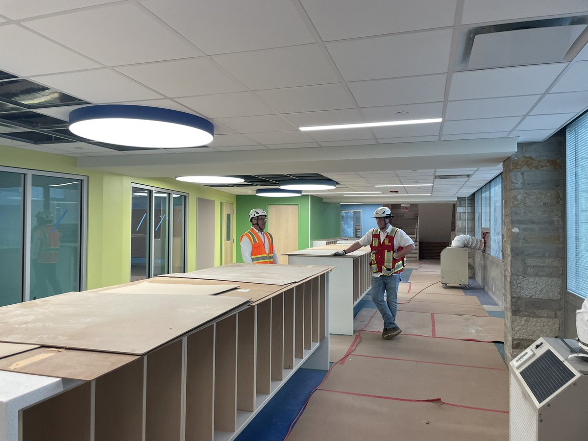 Excited to walk through <a href="/IndianTrailScho/">Indian Trail School</a> with Principal <a href="/TonyCandela_IT/">Tony Candela</a> to show him the progress of the renovation. We are excited for staff &amp; Ss to move in after Thanksgiving! #112leads